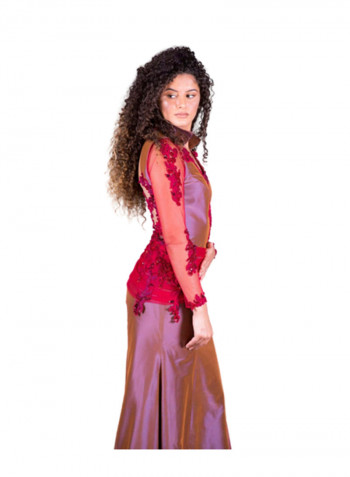 Contemporary Evening Gown Red