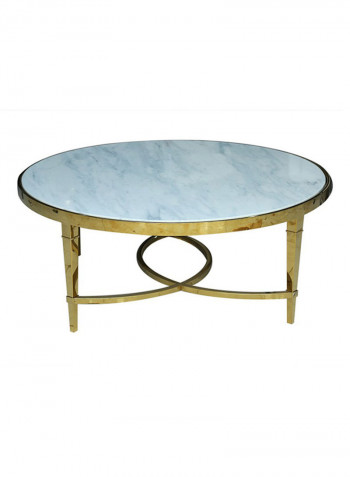 Siyaro Coffee Table White/Gold