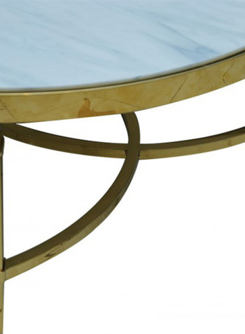Siyaro Coffee Table White/Gold