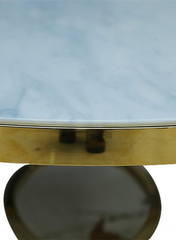 Siyaro Coffee Table White/Gold