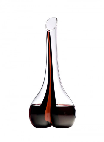 Black Tie Smile Decanter Clear/Black/Red 365millimeter