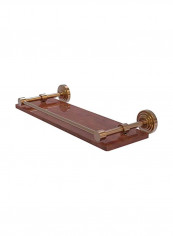 Waverly Place Collection Wooden Shelf Gold/Brown 16inch