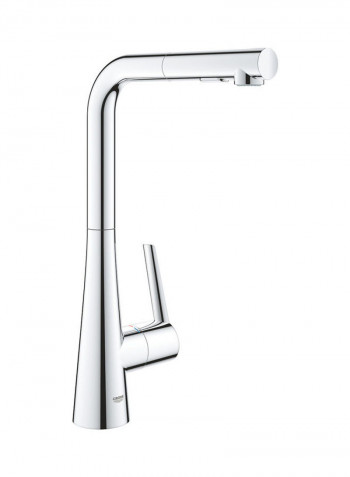 Zedra Single-Lever Sink Mixer Silver