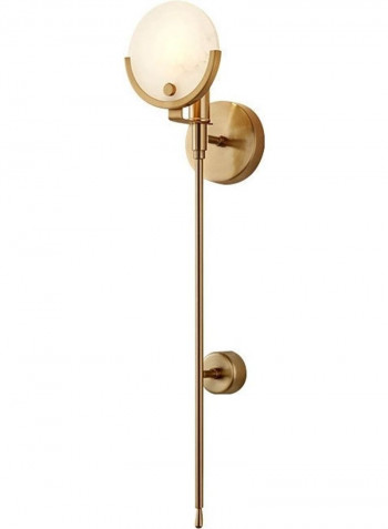 Copper LED Wall Lamp Yellow 14x14x65centimeter