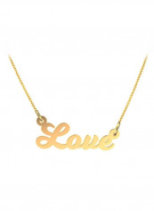 22 Karat Gold Love Design Pendant Necklace