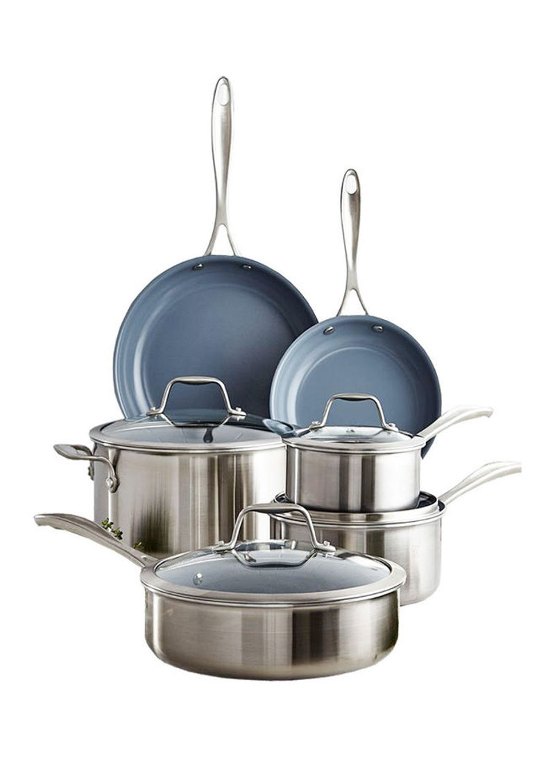 10-piece Tri-Ply Ceramic Cookware Set Stainless 10.3kg