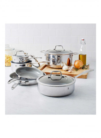 10-piece Tri-Ply Ceramic Cookware Set Stainless 10.3kg