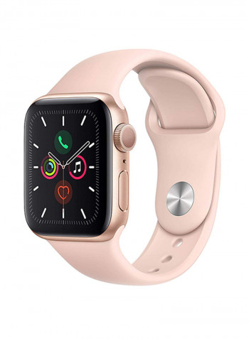 Watch Series 5-40 Mm (Gps + Cellular) 40 Gold Aluminium Case With  Sand Sport Band Gold Aluminium Case With Pink Sand Sport Band