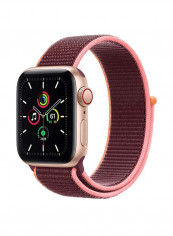 Watch SE-40 mm (GPS + Cellular) Gold Aluminium Case with Sport Loop Plum
