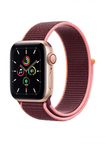 Watch SE-40 mm (GPS + Cellular) Gold Aluminium Case with Sport Loop Plum