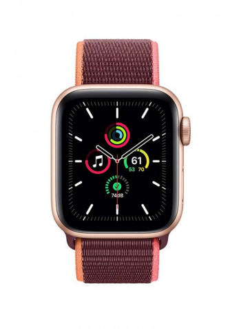 Watch SE-40 mm (GPS + Cellular) Gold Aluminium Case with Sport Loop Plum