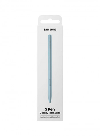 Galaxy Tab S6 Lite 10.4-Inch, 4GB RAM, 64GB, 4G LTE, Angora Blue With Pen - UAE Version