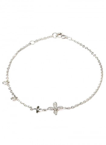 18K Gold Diamond Chain Bracelet