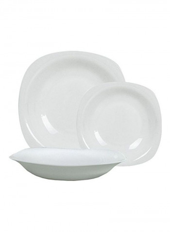 3-Piece Crockery White