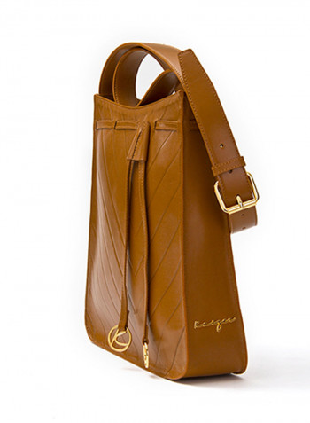 Viva Leather Hobo Bag Brown