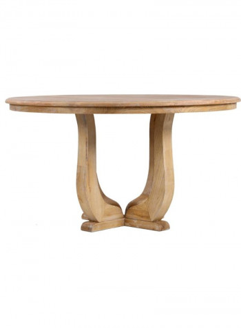 Chester Dining Table Brown 135x74x135cm