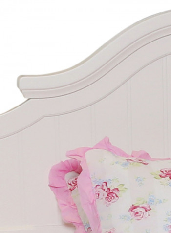 Clovis Wooden Frame Bed White 120 x 200cm