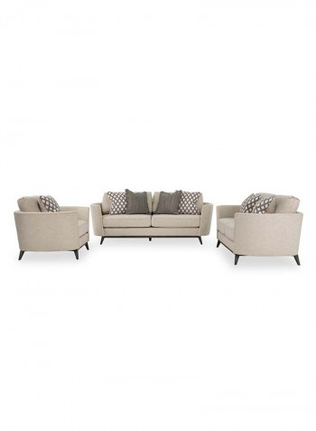 Flint Armchair Beige 127 x 92 x 90cm