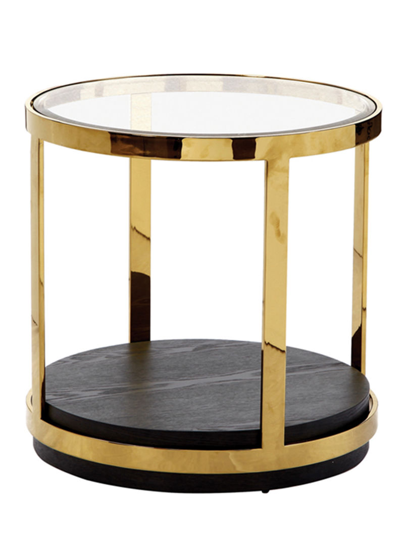 Florence End Table Gold/Black 60x60x60centimeter