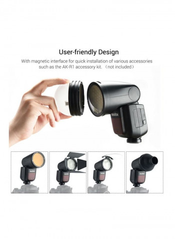 Pentax Series Camera Flash Light Speedlite 93x197x76millimeter Black