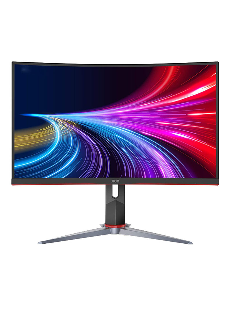 27-Inch HDR VA Curved Gaming Monitor Black/Red