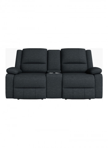 Lancer 2-Seater Recliner Sofa Black