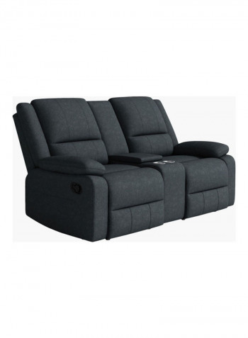 Lancer 2-Seater Recliner Sofa Black