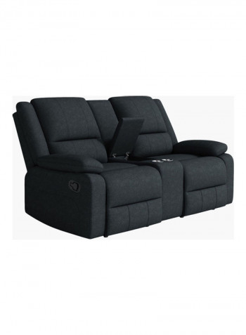Lancer 2-Seater Recliner Sofa Black
