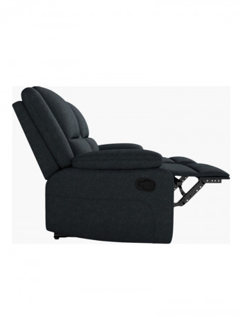 Lancer 2-Seater Recliner Sofa Black