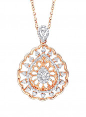 18 Karat White Gold 0.15 Carat Diamond Pendant