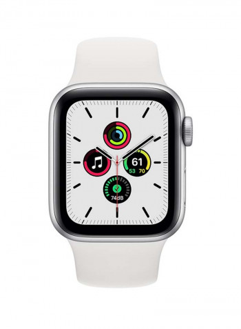 Watch SE-40 mm (GPS + Cellular) Silver Aluminium Case with Sport Band White