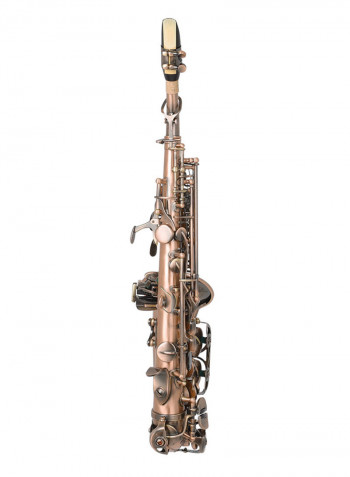 Antique Soprano Saxophone Bb Key Woodwind Instrument