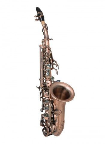 Antique Soprano Saxophone Bb Key Woodwind Instrument