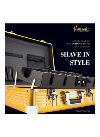 Master Case Travel Stylist Barber Case Gold/Black