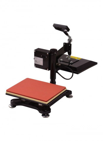 Heat Press Machine 10.2x12.2x12.6cm Black/Red/White