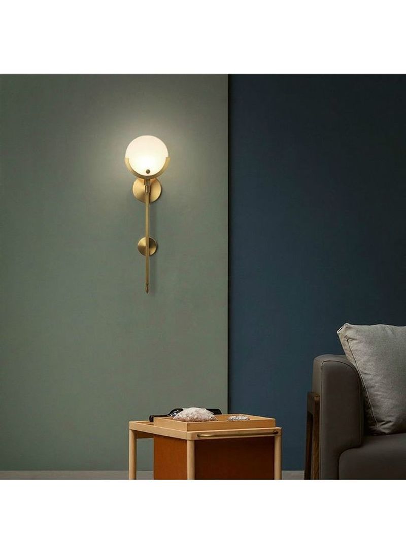 Personality Bedside Light Full Copper LED Wall Lamp Gold 14x14x65centimeter