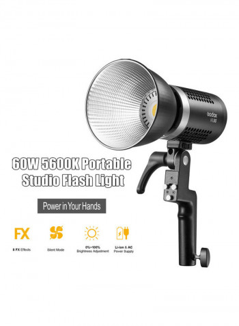 ML60 Portable Studio LED Portrait Photography Fill Light With Grip Carry Bag Black