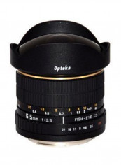 Camera Fisheye Lens Black