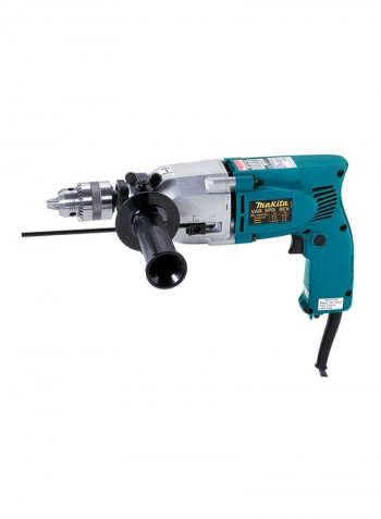 PT Makita Drill Machine 20mm 750W (V.Sp, Rev) HP2010N Blue/Silver 16.5x3.9x11.2inch