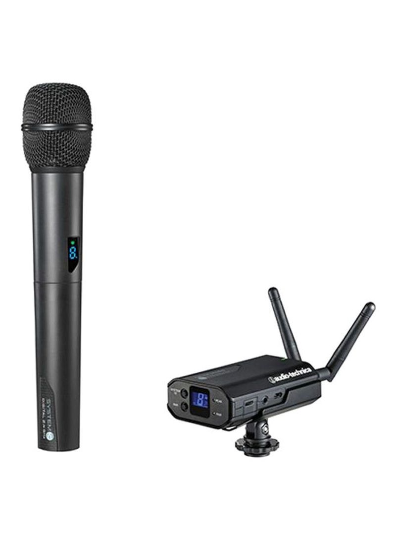 Camera-Mount Wireless Handheld Microphone System ATW-1702 Black
