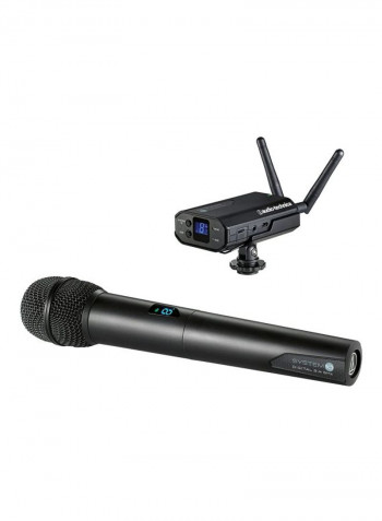 Camera-Mount Wireless Handheld Microphone System ATW-1702 Black