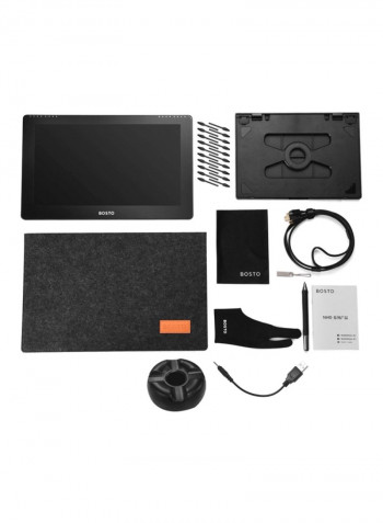 LCD Graphics Tablet With Stylus Pen 11.7x8.3inch Black/White/Silver