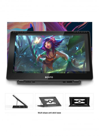 LCD Graphics Tablet With Stylus Pen 11.7x8.3inch Black/White/Silver