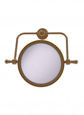 Retro Dot Collection Wall Mounted Swivel Mirror Brown/Clear 8inch
