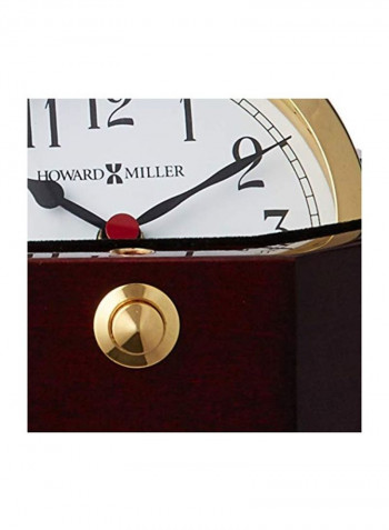 Chronometer Weather And Maritime Table Clock With Storage Chest Set Gold/Brown 7x3.75x5.5inch