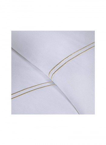 Pack Of 4 Duvet Cover Set White/Beige King