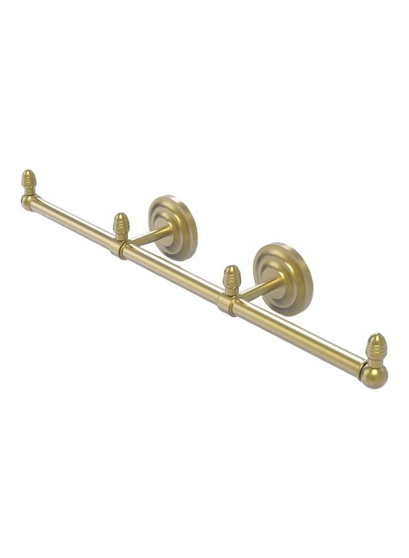 Que New Collection 3 Arm Guest Towel Holder Satin Brass 22.5x3.3x3.5inch