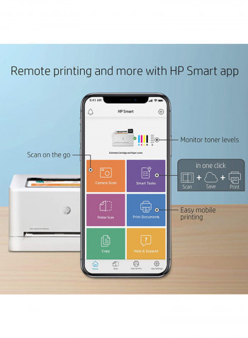 M255dw Laser Printer With Duplexer/Network And Wi-Fi Connectivity White