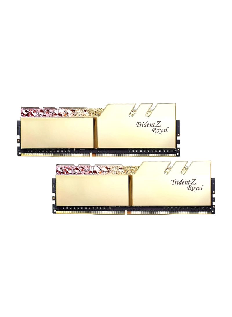 2-Piece Trident Z Royal Series DIMM DDR4 RAM 16GB Multicolour