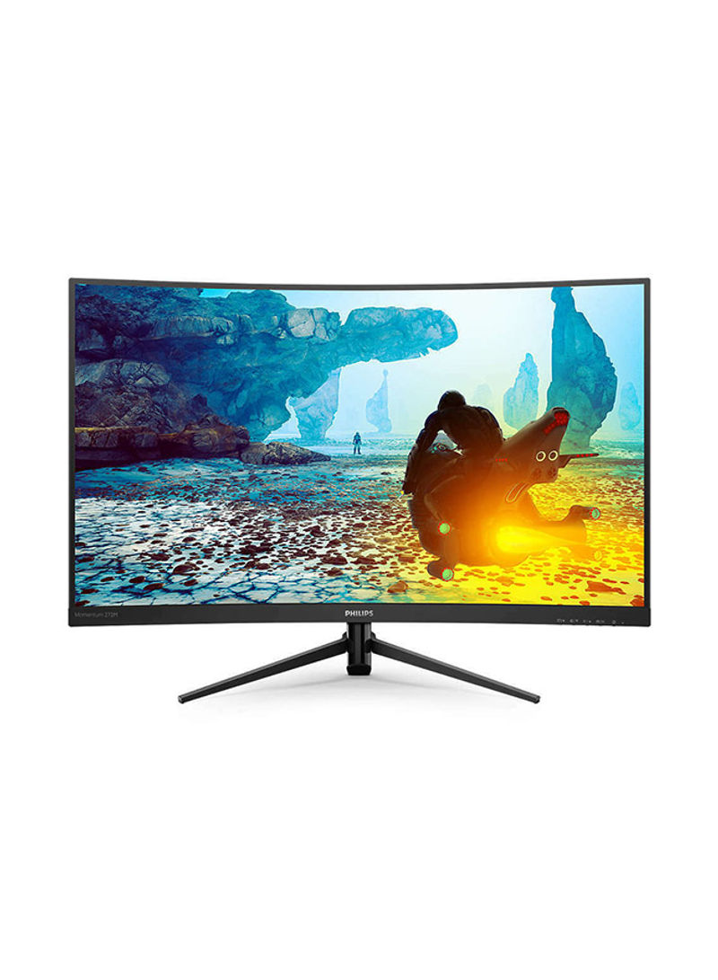 27-Inch Full HD Curved LCD Display Monitor Black